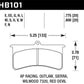 Hawk Aerospace Components / AP Racing / Brakeman / CNC / Coleman / Outlaw DTC-60 Race Brake Pads