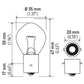 Hella Bulb 635 12V 35W Ba20S B11 F2