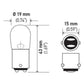 Hella Bulb 1004 12V 12/12W BA15d B6