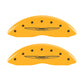 MGP 4 Caliper Covers Engraved F & R Chrysler Wing Yellow Finish Black Char 2009 Chrysler Aspen