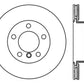 StopTech 9/07-09 BMW 328 Slotted & Drilled Left Front Rotor