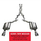 Corsa 15-16 Ford Mustang GT Convertible 5.0L V8 Polished Xtreme Dual Rear Exit Exhaust