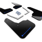 Rally Armor 16-21 Honda Civic Si Coupe Black UR Mud Flap w/ Blue Logo