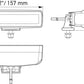 Hella Universal Black Magic 6 L.E.D. Mini Light Bar - Spot Beam