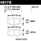 Hawk 06-07 WRX / 89-96 Nissan 300ZX / 89-93 Skyline GT-R Blue 9012 Front Race Pads