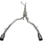 Corsa 21-22 Dodge Ram TRX Crew Cab Xtreme Catback Exhaust Dual Rear Gunmetal Tip