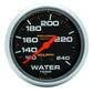 Autometer Liquid Filled Mechanical 66.7mm 120-240 deg F Water Termperature Gauge w/ 12in Tubing