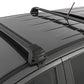 Rhino-Rack 11-20 Ford Ranger PX 4 Door Double Cab Vortex ROC25 Flush 2 Bar Roof Rack - Black