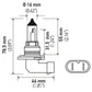 Hella 9006 12V 55W Xen White Bulb (Pair)