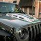 DV8 Offroad 18+ Jeep JL Heat Dispersion Hood - Primer Black