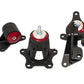 Innovative 98-02 Accord F-Series Black Steel Mounts 85A Bushings (Auto Trans)