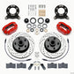 Wilwood Forged Dynalite-M Front Kit 11.30in 1 PC Rotor&Hub Drill-Red 1970-1973 Mustang Disc & Drum