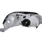 ANZO 1999-2000 Honda Civic Crystal Headlights Chrome