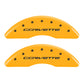 MGP 4 Caliper Covers Engraved Front & Rear C7/Corvette Yellow finish black ch