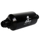 Aeromotive In-Line Filter - (AN -10 Male) 10 Micron Fabric Element Bright Dip Black Finish