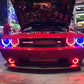 Oracle 08-14 Dodge Challenger Dynamic Surface Mount Headlight/Fog Light Halo Kit COMBO - ColorSHIFT