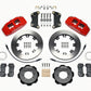 Wilwood Dynapro 6 Front Hat Kit 12.19in Red 2012 Fiat 500 w/ Lines