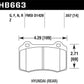 Hawk 12-15 Tesla Model S HPS 5.0 Rear Brake Pads