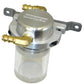 Moroso Universal Air/Oil Separator Catch Can - Small Body w/o Drain - Billet Alum - Raw/Clear Bottom