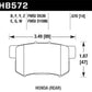 Hawk 07-08 Acura TL Type S / 99-08 Acura TL 3.2L HPS Street Rear Brake Pads