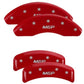 MGP 4 Caliper Covers Engraved Front & Rear MGP Red Finish Silver Characters 1987 BMW 325