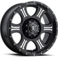 ICON Shield 20x9 8x170 0mm Offset 5in BS 125.2mm Bore Satin Black/Machined Wheel