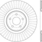StopTech 14+ Ford Focus ST w/ 335mm Brakes Front Right Slotted & Drilled Rotor