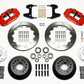 Wilwood Narrow Superlite 6R Front Hub Kit 12.88in Red 74-80 Pinto/Mustang II Disc Spindle only