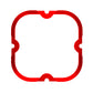 KC HiLiTES FLEX ERA 4 Color Bezel Ring Red (ea)