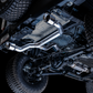AWE Tuning 2021+ Ford Bronco 0FG Dual Rear Exit Exhaust w/Chrome Silver Tips & Bash Guard