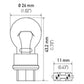 Hella Bulb 3156 12V 27W W2.5x16d S8