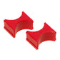 Prothane Universal Shock Reservoir Mounts - 2.0/2.0 Diameter - Red