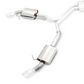 AWE Tuning Audi B9 A5 Touring Edition Exhaust Dual Outlet - Chrome Silver Tips (Includes DP)