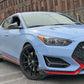 Rally Armor 19-22 Hyundai Veloster N Black UR Mud Flap w/ Red Logo