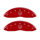 MGP 4 Caliper Covers Engraved Front Gen 2/Viper Engraved Rear Gen 2/Snake Red finish silver ch
