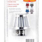 Spectre Breather Filter 10mm Flange / 2in. OD / 1-3/4in. Height - White