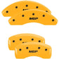 MGP 4 Caliper Covers Engraved Front & Rear MGP Yellow Finish Black Characters 2018 Kia Optima