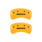 MGP 4 Caliper Covers Engraved Front & Rear MGP Yellow finish black ch