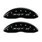 MGP 4 Caliper Covers Engraved Front & Rear SRT8 Black finish silver ch