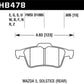 Hawk 13-14 Ford Focus ST / Mazda/ Volvo DTC-30 Race Rear Brake Pads
