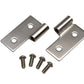 Kentrol 76-06 JEEP CJ Wrangler YJ/TJ Lower Door Hinge Pair - Polished Silver