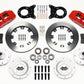 Wilwood Dynapro 6 Front Hub Kit 12.19in Red 1965-1969 Mustang Disc & Drum Spindle