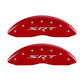 MGP 4 Caliper Covers Engraved Front & Rear SRT Red finish silver ch