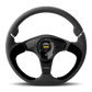 Momo Nero Steering Wheel 350 mm - Black Leather/Suede/Black Spokes