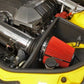 Spectre 10-12 Chevy Camaro V8-6.2L F/I Air Intake Kit - Clear Anodized w/Red Filter