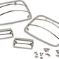 Kentrol 87-95 Jeep Wrangler YJ Light Guard Set 4 Pieces - Polished Silver