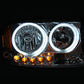 ANZO 1997-2004 Dodge Dakota Projector Headlights w/ Halo Black 1 pc
