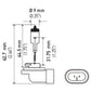 Hella Optilux 881 12V Xenon Yellow XY Bulb