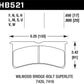 Hawk DTC-80 Wilwood BB SL 7416 17mm Race Brake Pads