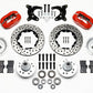 Wilwood Forged Dynalite Front Kit 11.00in Drilled Red 65-72 CDP A Body - 10in Drum